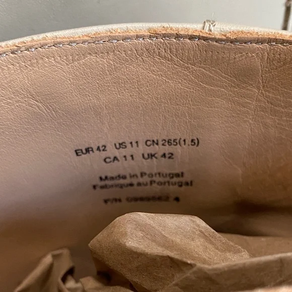 & Other Stories Cream Leather Boots - Picture 3 of 5